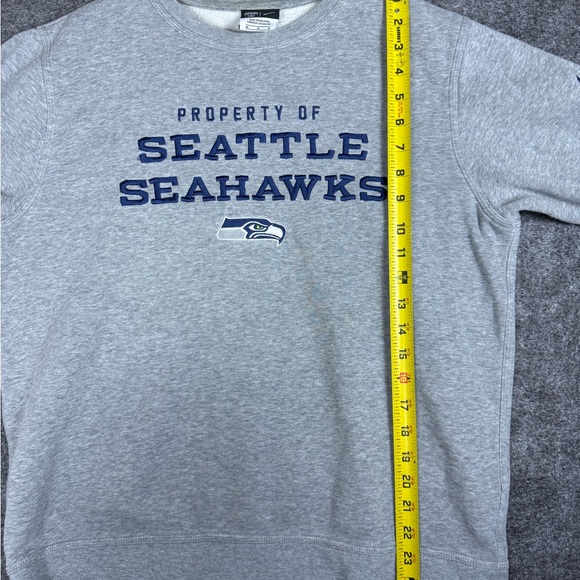 Seattle Seahawks Sweatshirt Adult M NFL Football Nike Crewneck Fleece Gray - Picture 5 of 6